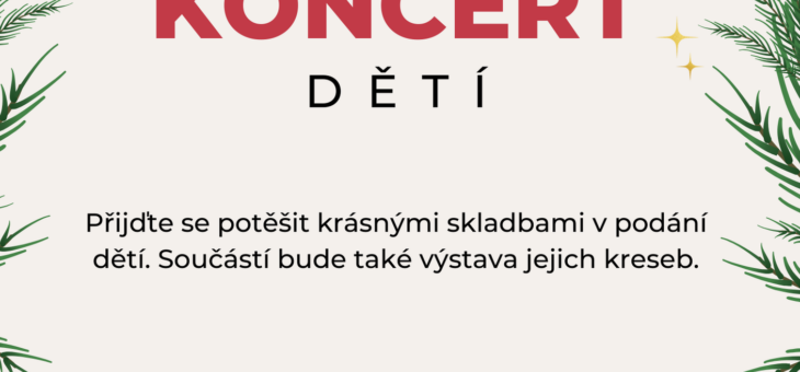 Předvánoční KONCERT DĚTÍ